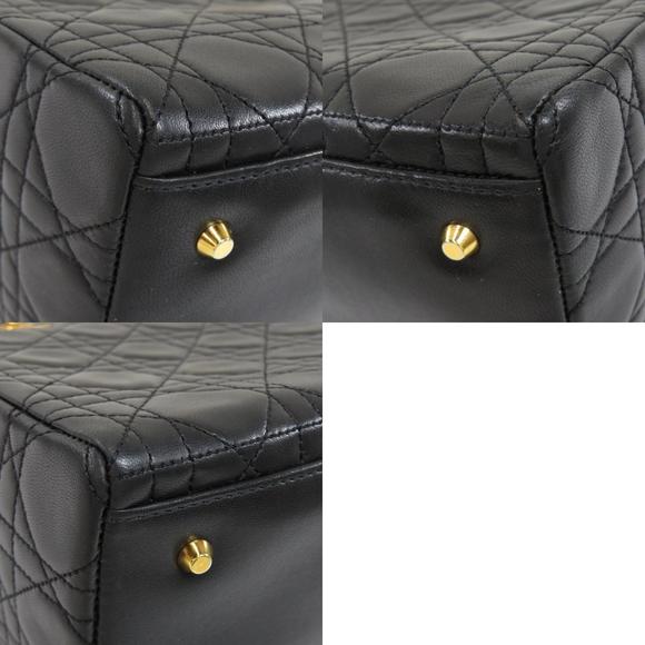 Christian Dior 2way Handbag Lambskin Black - Picture 9 of 9